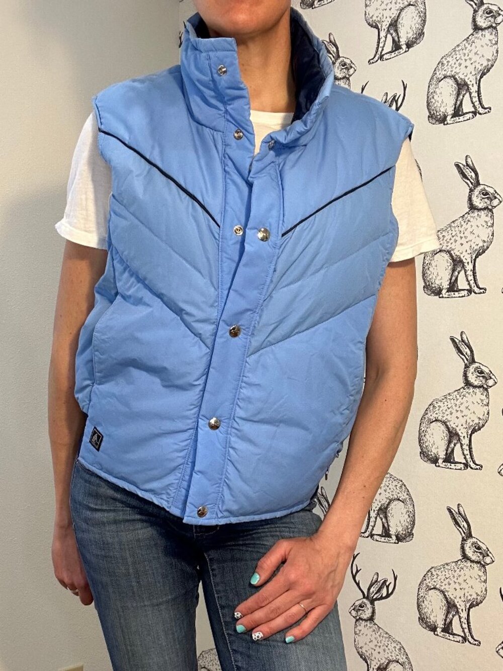 Vintage Alta Down Filled Vest SzM